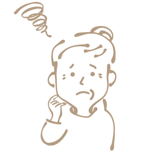 マットレス選びを迷っているイラスト