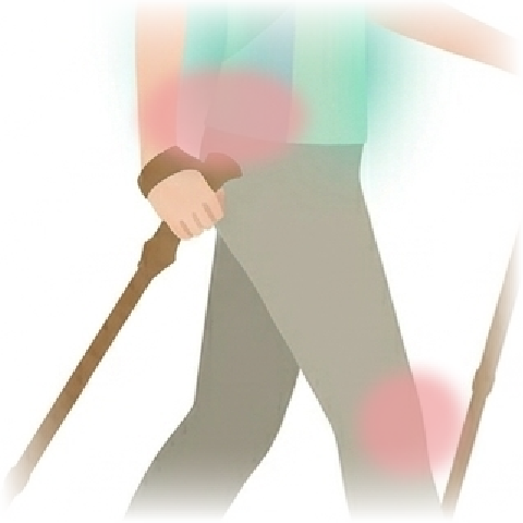 ひざ・腰の痛みを緩和するイメージ図