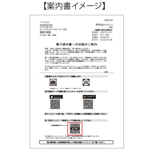 ログイン用QRコード読み取りイメージ